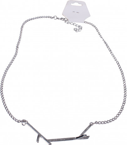 ketting Isis dames 48 cm staal zilver verstelbaar