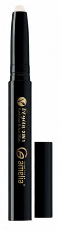 wenkbrauw wax dames vegan zwart/transparant
