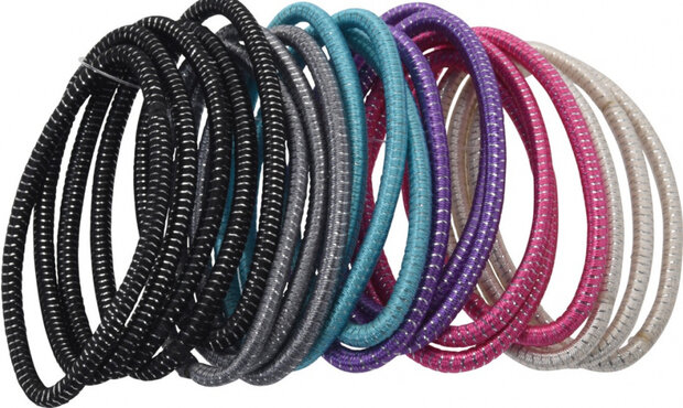 haarelastiekjes polyester 20 stuks
