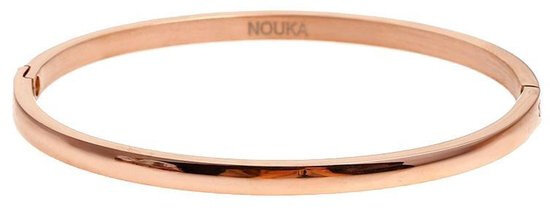 armband Smooth dames 6 cm RVS ros&eacute;goud