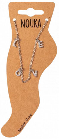 enkelbandje dames 20 cm RVS zilver
