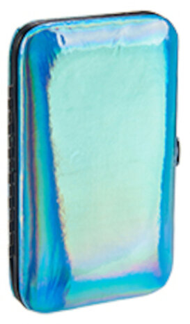 manicureset 8 x 12,5 cm staal blauw 8-delig