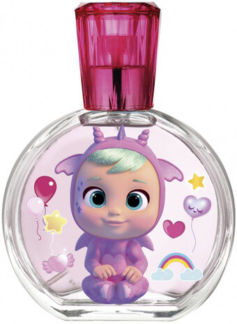 cadeauset Cry Babies meisjes 50 ml 2,4 gram lila 3-delig