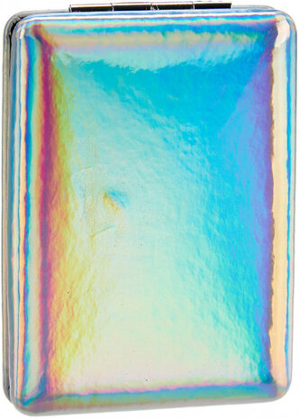 make-upspiegel metallic 8,5 x 6,2 cm glas zilver