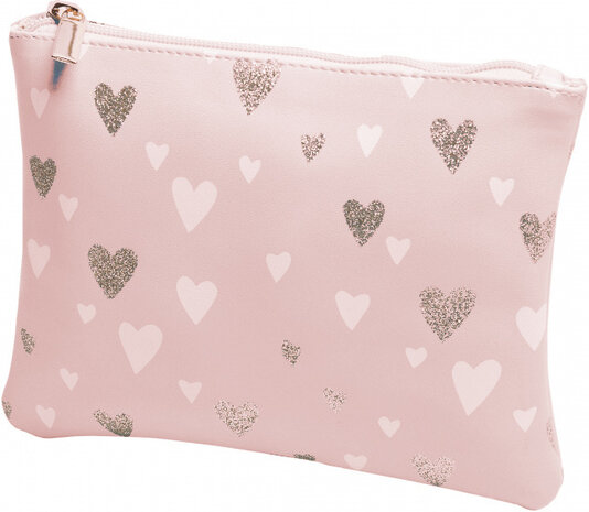 make-uptasje Tequiero 19,5 x 15 cm polyurethaan roze
