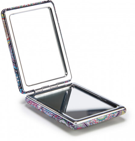 make-upspiegel moza&iuml;ek rechthoek 8,5 cm glas groen