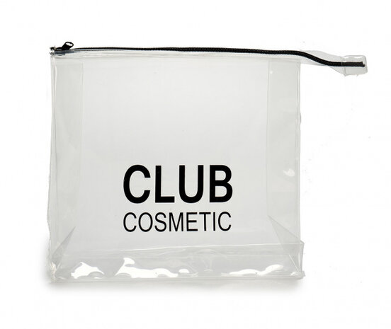 make-uptasje Club 23 x 27 cm transparant