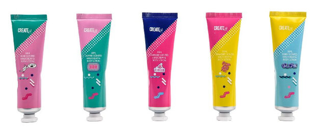 handcr&egrave;me en bodylotion Poptastic meisjes 5-delig