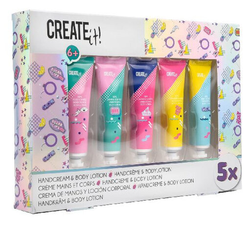handcr&egrave;me en bodylotion Poptastic meisjes 5-delig