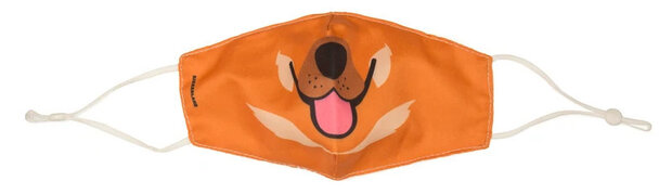 mondmasker Dog junior polyester oranje one-size