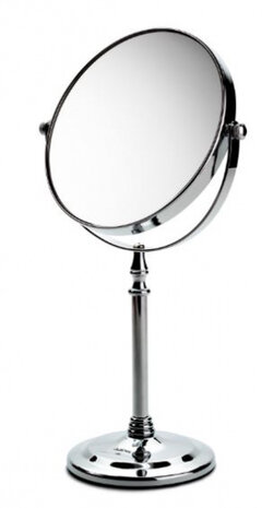 make-upspiegel Luxe 20 cm 7x vergroting chroom zilver
