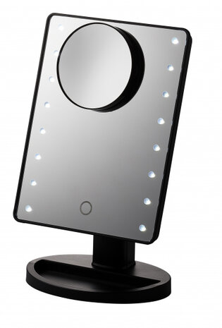 make-upspiegel Hollywood led 27 x 17 cm 10x vergroting zwart