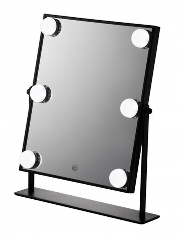 make-upspiegel Hollywood led 35 x 25 cm 2x vergroting zwart
