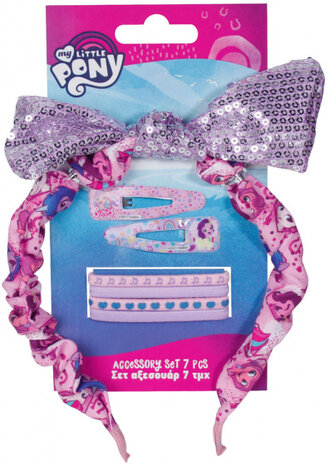 haaraccessoires My Little Pony textiel roze 7-delig