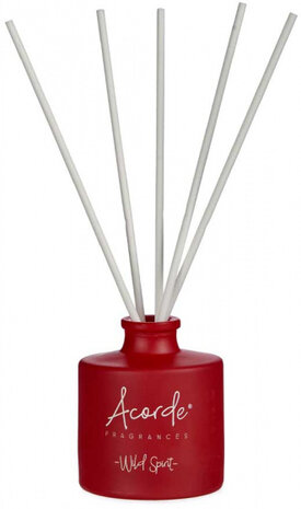 geurstokjes Wild Spirit 100 ml 7 x 9 cm hout/glas rood