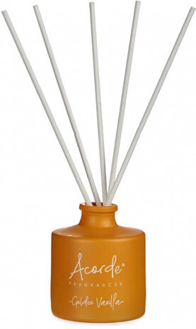 geurstokjes Golden Vanilla 100 ml hout/glas okergeel