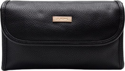 make-up/toilettas Anna Marie 13 x 23 cm polyurethaan zwart