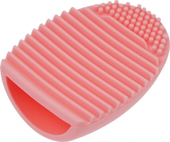 reinigingspad penselen 7 cm siliconen roze