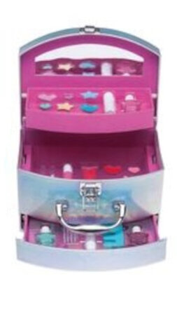 make-upkoffer Regenboog 20,5 cm aluminium 22-delig