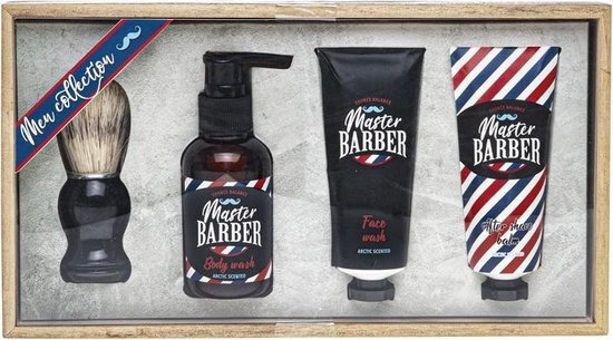 cadeauset Master Barber heren 250 ml 4-delig