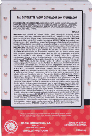 eau de toilette Minnie Mouse 30 ml transparant/rood