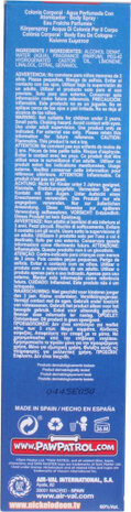 bodyspray Paw Patrol 200 ml transparant