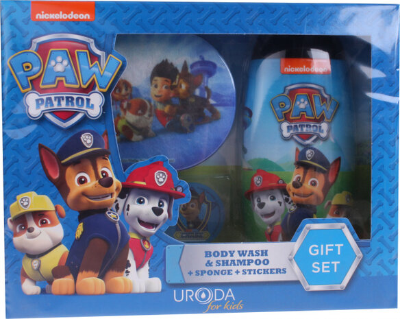 cadeauset Paw Patrol 250 ml blauw 4-delig