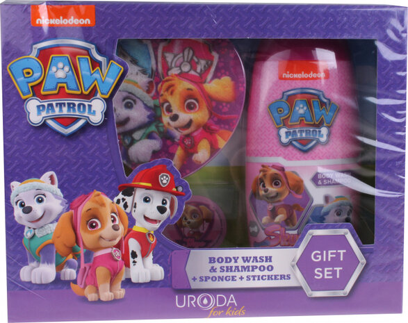 cadeauset Paw Patrol 250 ml roze 4-delig