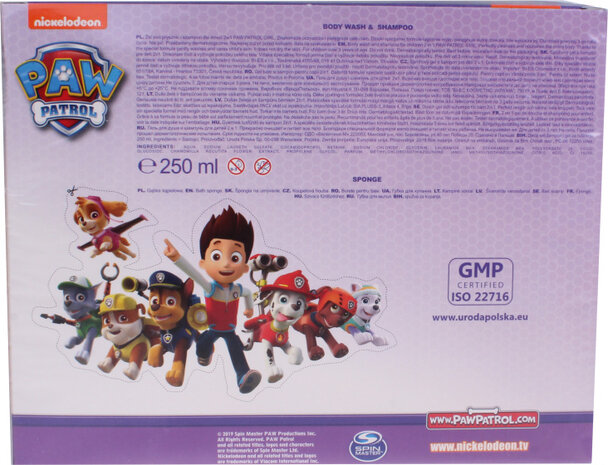 cadeauset Paw Patrol 250 ml roze 4-delig