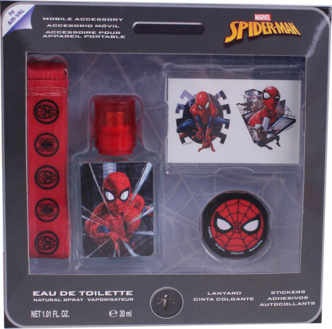 cadeauset Spider-Man 30 ml transparant 4-delig