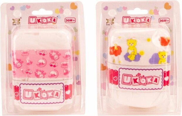 Ukoka Poppenluiers 5 Stuks Assorti
