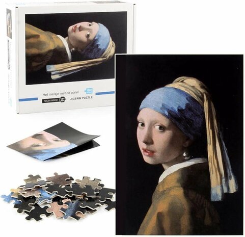 Puzzel 1000 Stukjes Volwassenen Legpuzzels Puzzle Jigsaw Puzzels - Girl With A Pearl Earring - Speelgoed Hobby en Creatief Voor Volwassenen - Kunst Puzzel - 50*70 cm