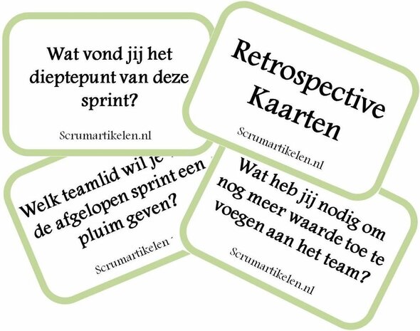 Scrum Retrospective Kaarten - Agile Evaluatie