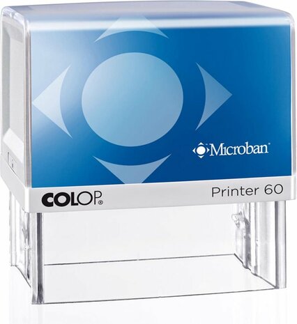 Colop Printer 60 Microban Blauw - Stempels - Stempels volwassenen - Gratis verzending