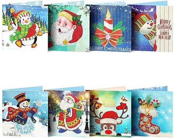 Diamond Paint Kaart Set Christmas
