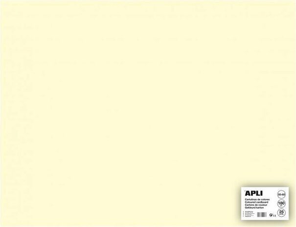 APLI Ivoor Karton 50 x 65 cm 170 g/m&sup2; - 25 vel