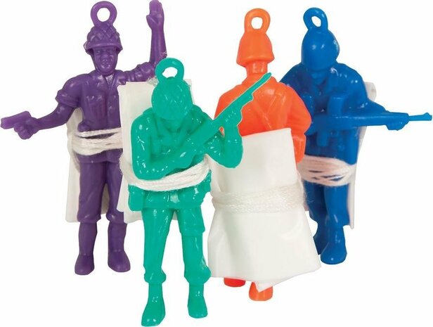 Uitdeelcadeautjes Parachutisten 6cm 6st