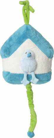 Happy Horse Vogel Birdy Blauw Muziekknuffel