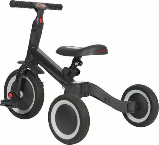 Topmark 4 in1 Driewieler - Loopfiets - Balance Bike - Kaya - Antracite