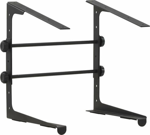 Laptopstandaard 30,5x28x(24,5-37,5) cm staal zwart