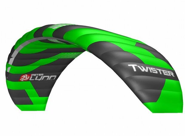 Peter Lynn Twister 7.5 complete (handles) - Matrasvlieger - Gemiddeld, Ervaren - Groen - 4 lijns - Handles