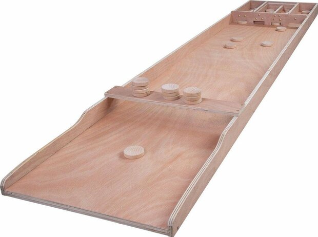 Sjoelbak Wedstrijd met stenen - 200X41 cm