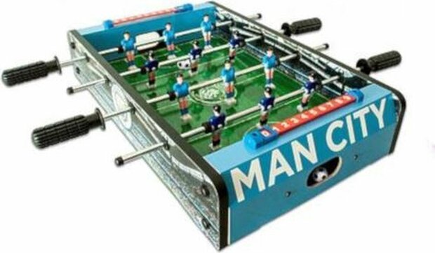 Reydon Voetbaltafel Man City 50,5 X 37 Cm Hout Lichtblauw/groen