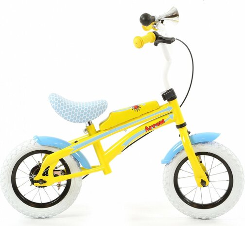 Popal Arrow Loopfiets - Loopfiets - Jongens - Blauw;Geel - 12 Inch