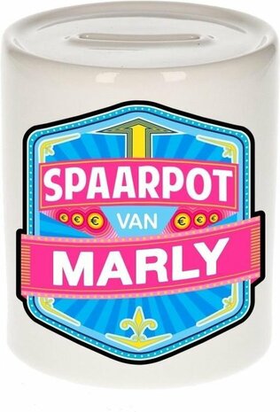 Kinder spaarpot voor Marly   - keramiek - naam spaarpotten