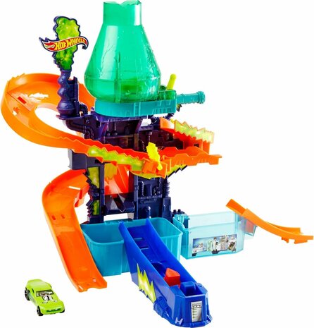 Hot Wheels City Color Shifters Color Splash Laboratorium - Speelset