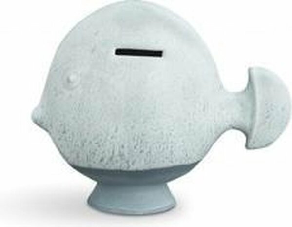 K&auml;hler Design Sparedyr Spaarpot Vis - 19,5x9,5x16 cm - Mint