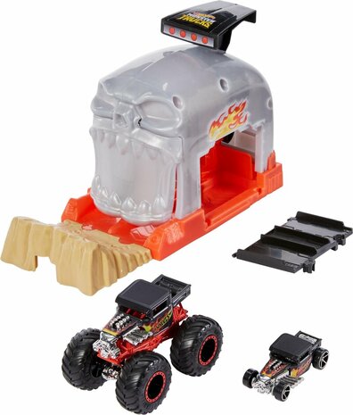 Hot Wheels Monster Trucks - Bone Shaker Launcher Racebaan