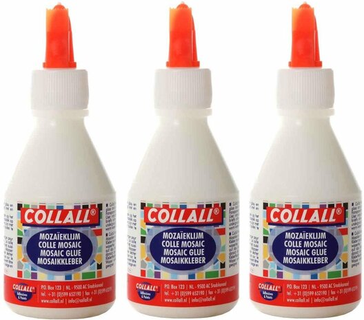 3x Moza&iuml;eklijm - Totaal 300ml - Met handige Spateldop