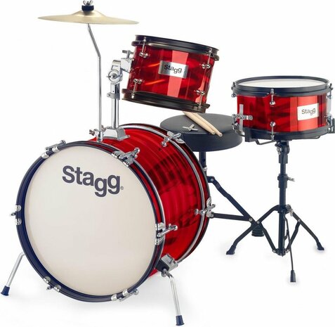 Stagg TIM JR 3/16B RD 3-delig junior drumset 16&quot;